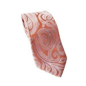 Michael Kors Tie 100% Silk Paisley Orange Lilac Men's  Unisex 3”‎ width